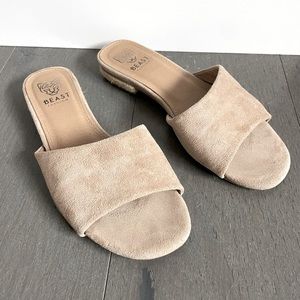 Neutral Beige Flat Sandals